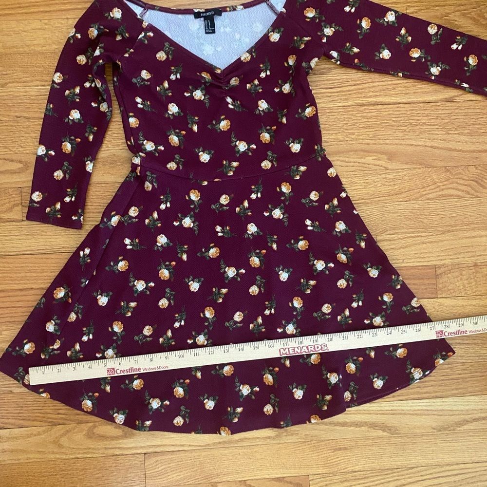 Forever21 floral long sleeve dress, Size MEDIUM - Picture 5 of 5